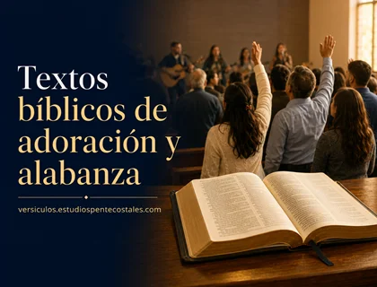 Textos bíblicos de adoración y alabanza