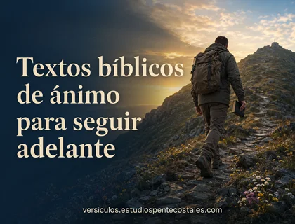 Textos bíblicos de ánimo para seguir adelante