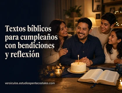Textos bíblicos para cumpleaños con bendiciones y reflexión