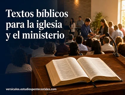 Textos bíblicos para la iglesia y el ministerio Textos bíblicos para la iglesia y el ministerio