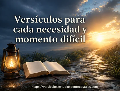 Versículos para cada necesidad y momentos difíciles Versículos para cada necesidad y momento difícil
