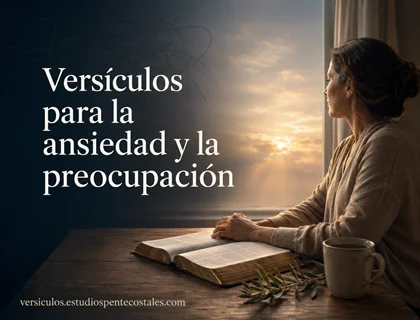 Versículos para la ansiedad y la preocupación