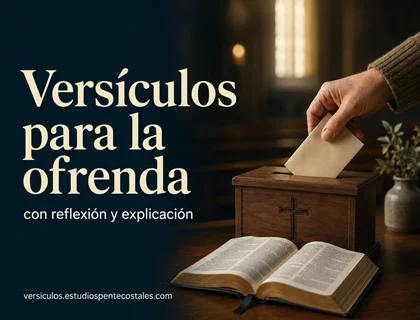 Versículos para la ofrenda con reflexión y explicación