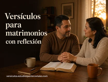 Versículos para matrimonios con reflexión