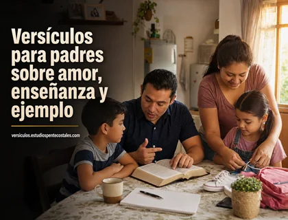 Versículos para padres sobre amor, enseñanza y ejemplo