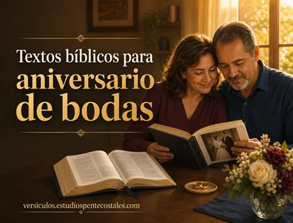 Textos bíblicos para aniversario de bodas