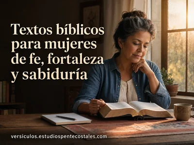 Textos bíblicos para mujeres de fe, fortaleza y sabiduría