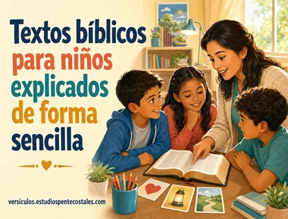 Textos bíblicos para niños explicados de forma sencilla