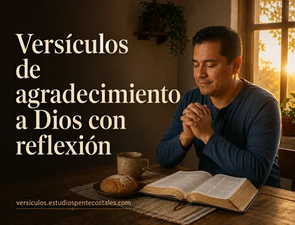 Versículos de agradecimiento a Dios con reflexión