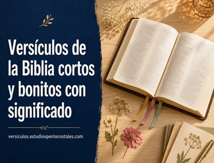 Versículos de la Biblia cortos y bonitos con significado