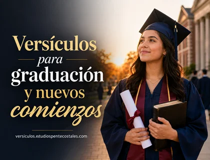 Versículos para graduación y nuevos comienzos