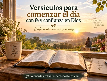 Versículos para comenzar el día con fe y confianza en Dios