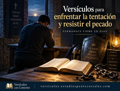 Versículos para enfrentar la tentación y resistir el pecado