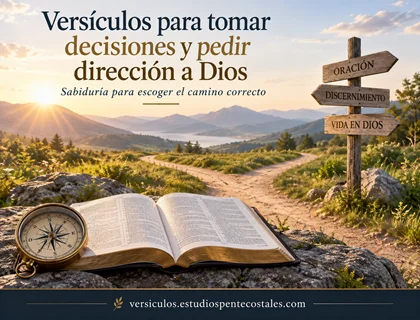 Versículos para tomar decisiones y pedir dirección a Dios