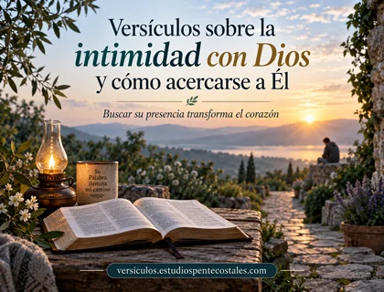 Versículos sobre la intimidad con Dios y cómo acercarse a Él